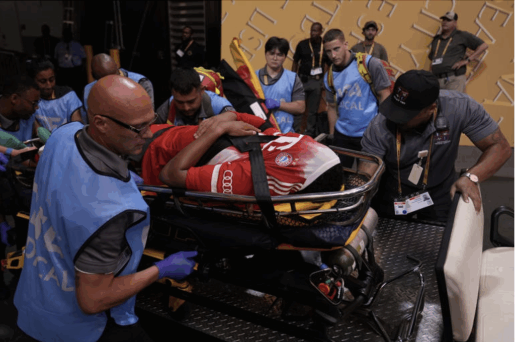 Jamal Musiala suffered a serious injury in the game against Paris Saint-Germain